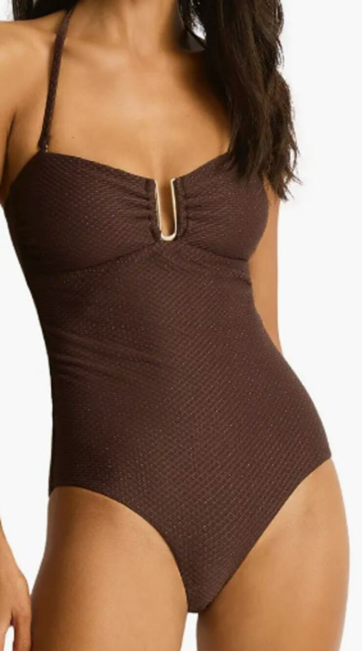 Sea Level Luminara Halter Bandeau Swimsuit